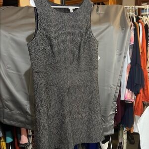 Halogen Black and White Textured Mini Dress 39 " long ptp 23"